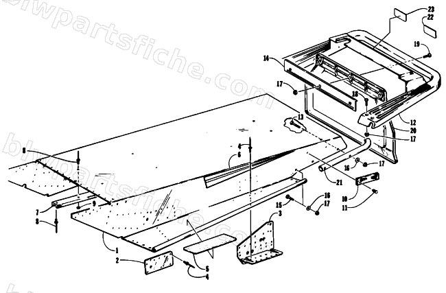 TUNNEL AND REAR BUMPER diagram