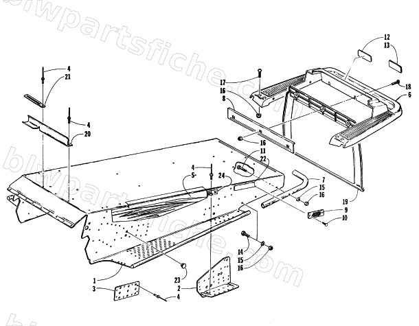 TUNNEL AND REAR BUMPER diagram