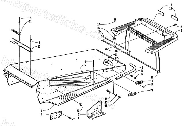 TUNNEL AND REAR BUMPER diagram