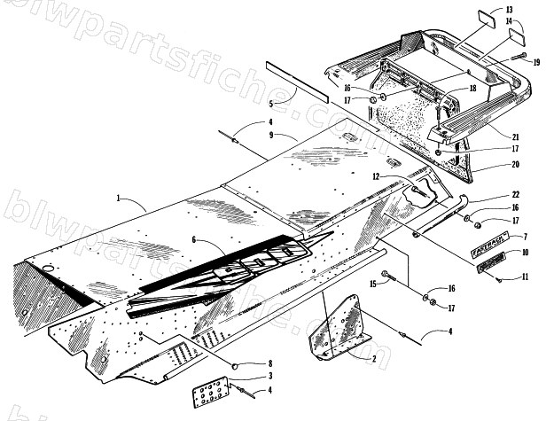 TUNNEL AND REAR BUMPER diagram
