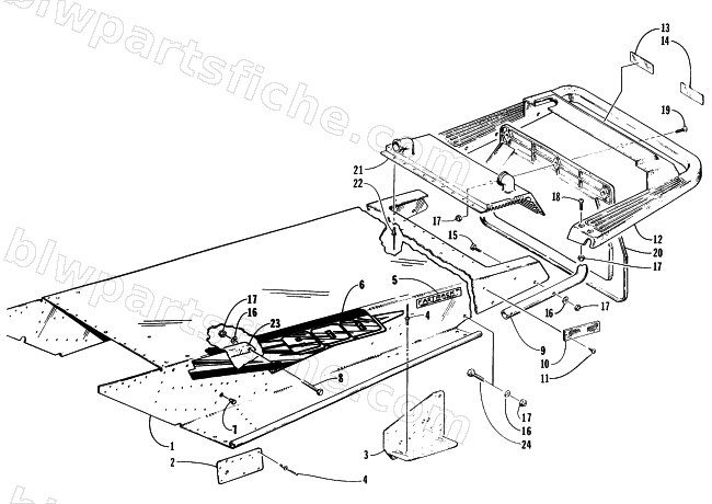 TUNNEL AND REAR BUMPER diagram