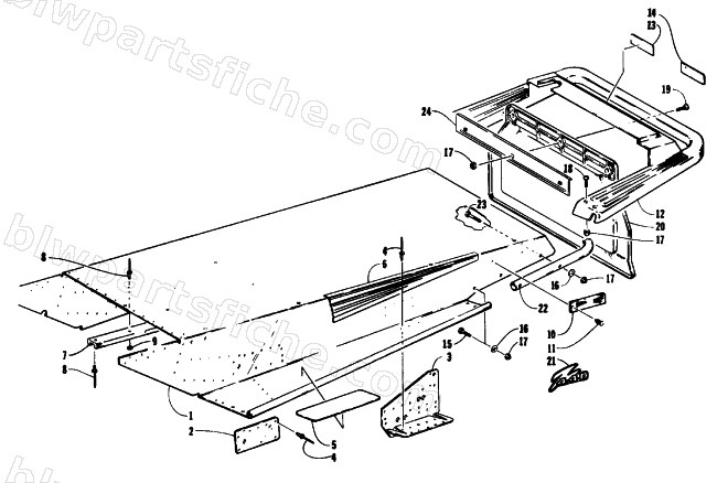 TUNNEL AND REAR BUMPER diagram