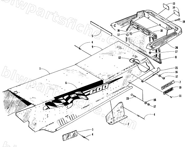 TUNNEL AND REAR BUMPER diagram