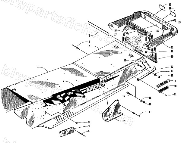 TUNNEL AND REAR BUMPER diagram