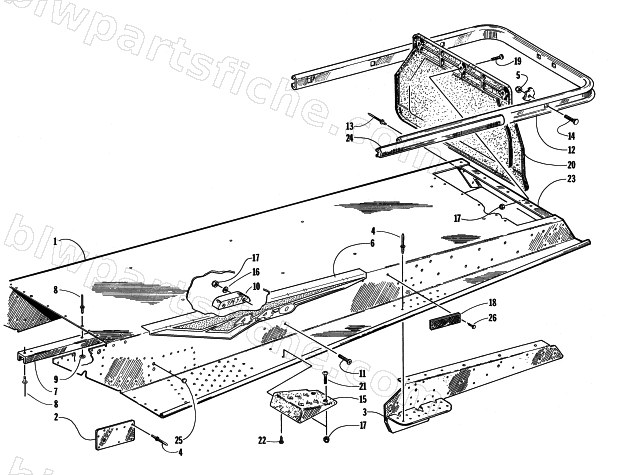 TUNNEL AND REAR BUMPER diagram