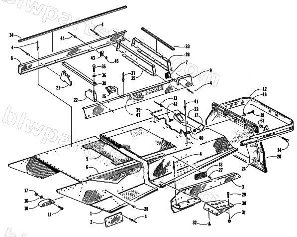 TUNNEL AND REAR BUMPER diagram