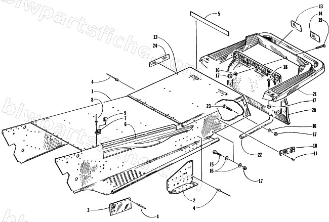 TUNNEL AND REAR BUMPER diagram