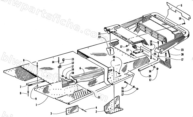 TUNNEL AND REAR BUMPER diagram