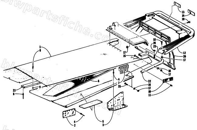 TUNNEL AND REAR BUMPER diagram