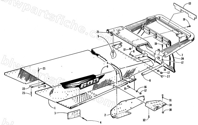 TUNNEL AND REAR BUMPER diagram