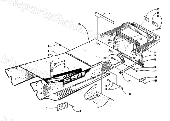 TUNNEL AND REAR BUMPER diagram