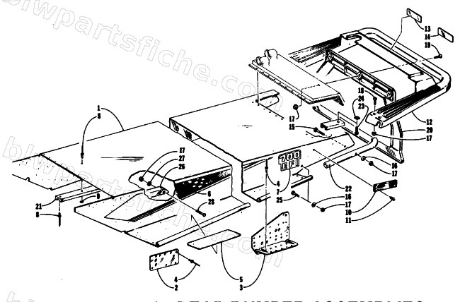 TUNNEL AND REAR BUMPER diagram