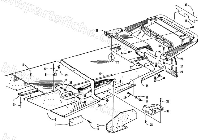 TUNNEL AND REAR BUMPER diagram