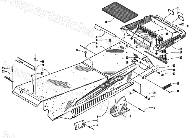 TUNNEL AND REAR BUMPER diagram