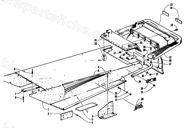 TUNNEL AND REAR BUMPER diagram