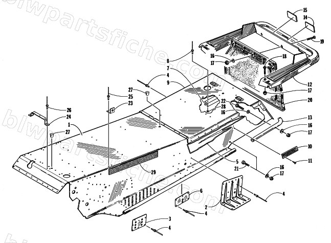 TUNNEL AND REAR BUMPER diagram