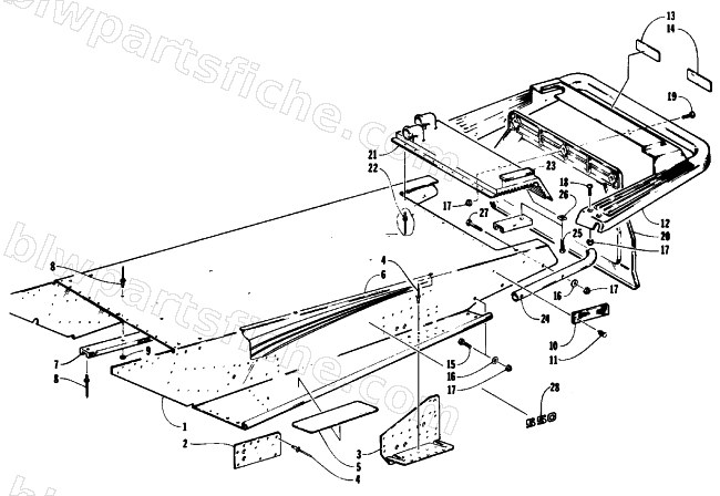 TUNNEL AND REAR BUMPER diagram