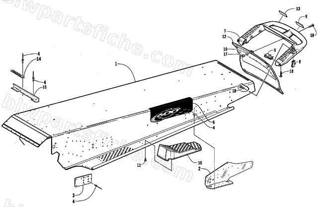 TUNNEL AND REAR BUMPER diagram