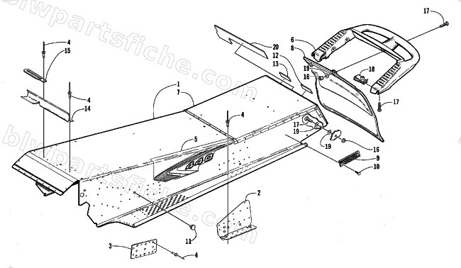 TUNNEL AND REAR BUMPER diagram