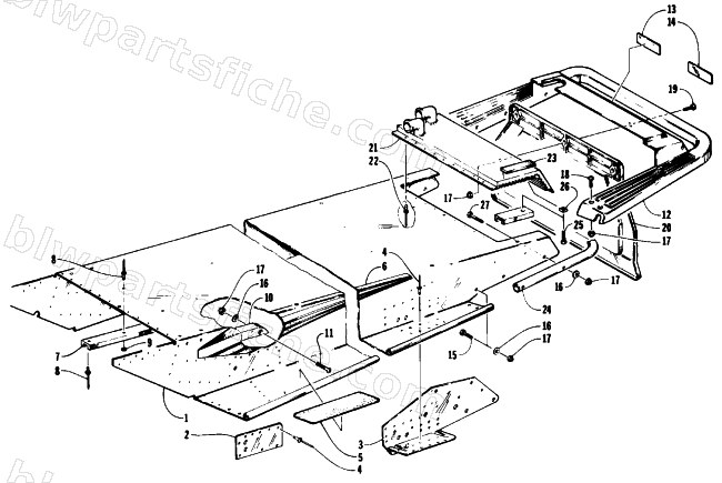 TUNNEL AND REAR BUMPER diagram