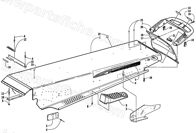TUNNEL AND REAR BUMPER diagram