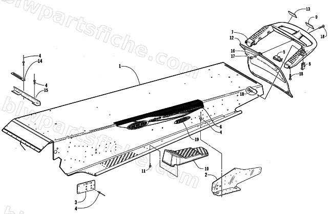 TUNNEL AND REAR BUMPER diagram