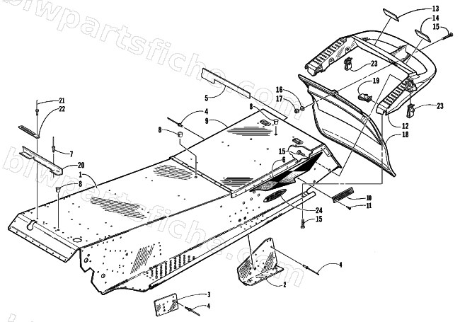 TUNNEL AND REAR BUMPER diagram