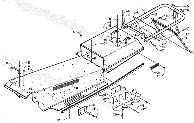 TUNNEL AND REAR BUMPER diagram