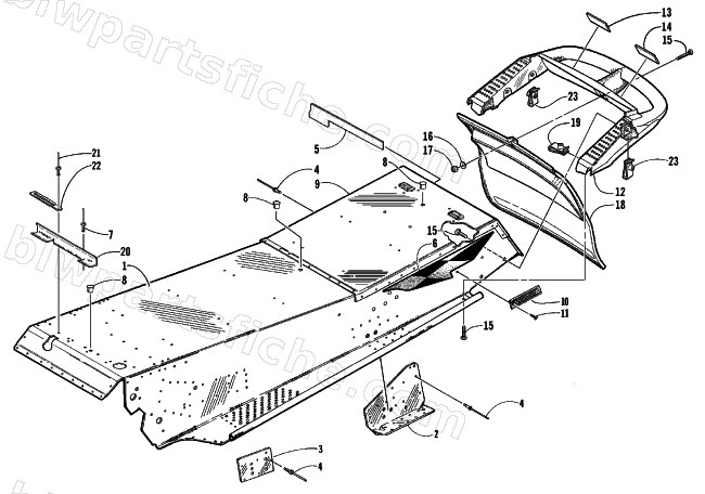 TUNNEL AND REAR BUMPER diagram