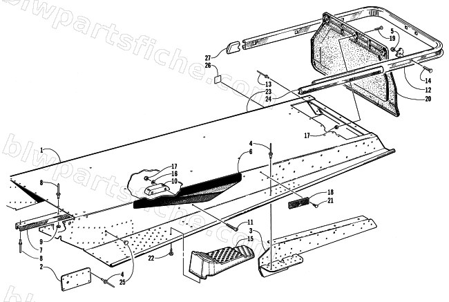 TUNNEL AND REAR BUMPER diagram