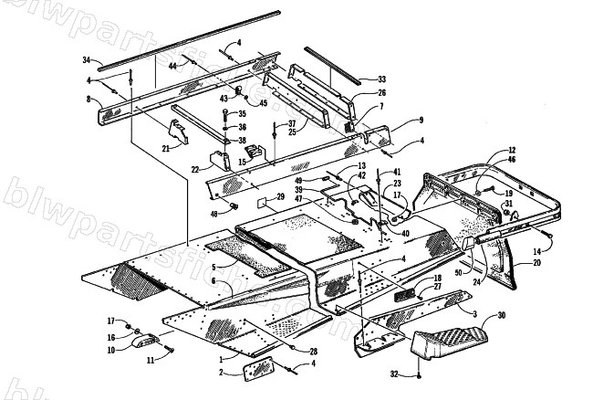 TUNNEL AND REAR BUMPER diagram