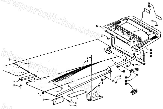 TUNNEL AND REAR BUMPER diagram
