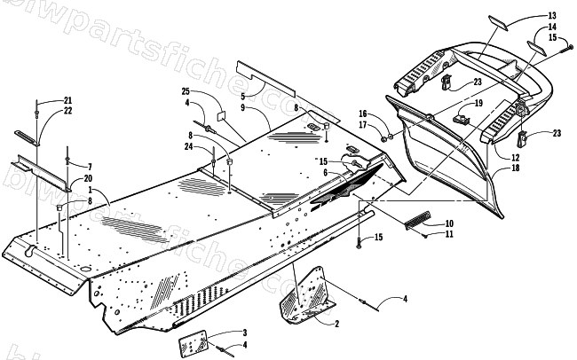 TUNNEL AND REAR BUMPER diagram