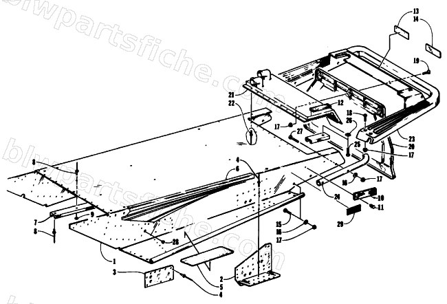 TUNNEL AND REAR BUMPER diagram