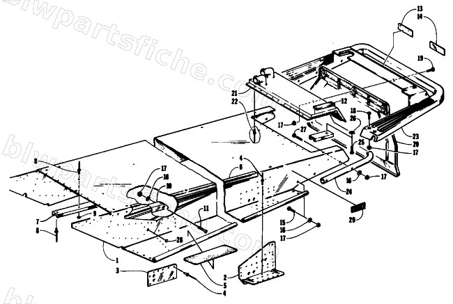 TUNNEL AND REAR BUMPER diagram
