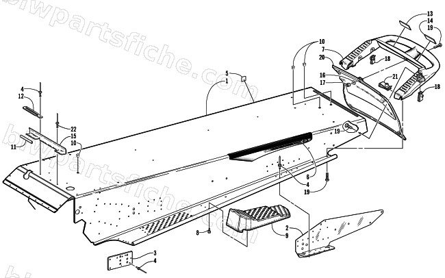 TUNNEL AND REAR BUMPER diagram
