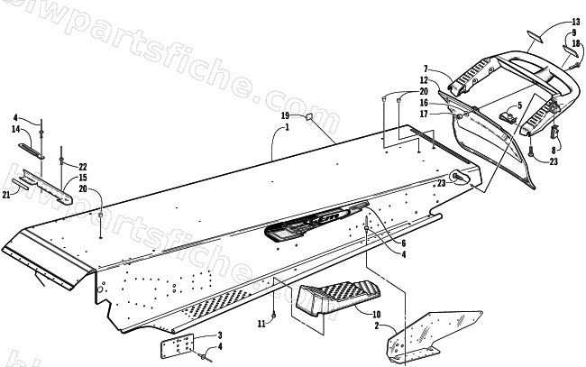 TUNNEL AND REAR BUMPER diagram