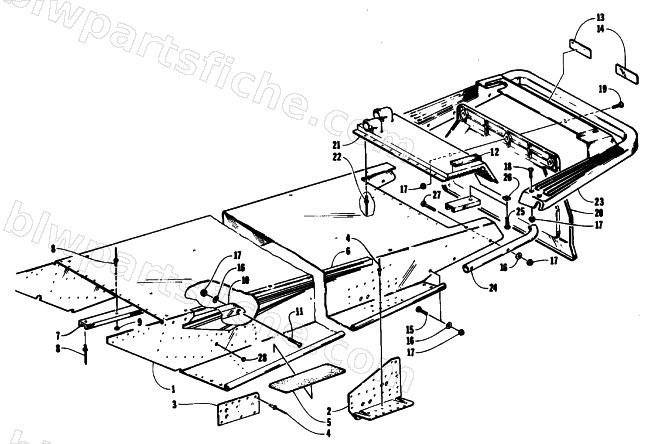 TUNNEL AND REAR BUMPER diagram
