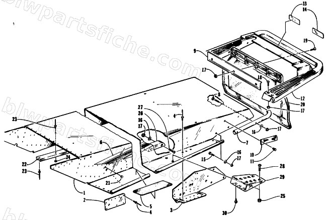 TUNNEL AND REAR BUMPER diagram