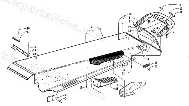 TUNNEL AND REAR BUMPER diagram