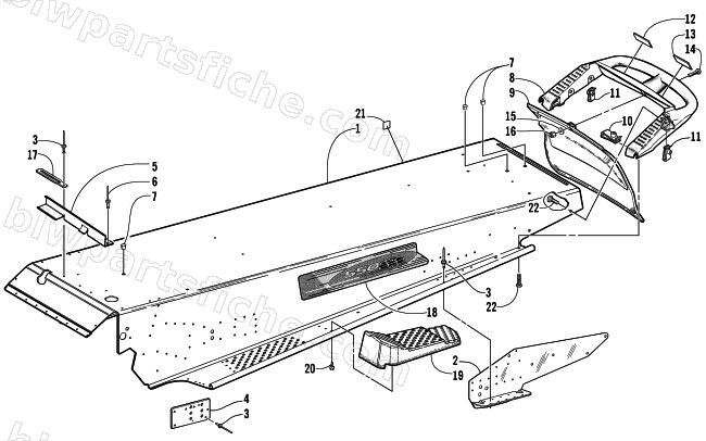 TUNNEL AND REAR BUMPER diagram