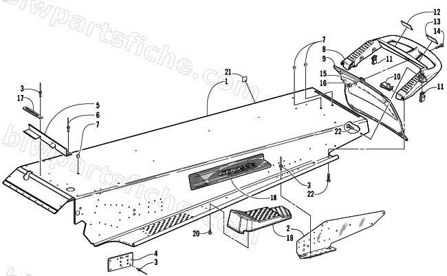 TUNNEL AND REAR BUMPER diagram