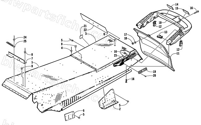 TUNNEL AND REAR BUMPER diagram