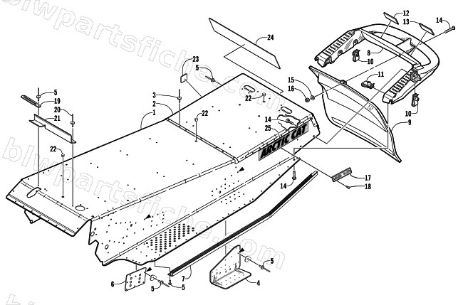 TUNNEL AND REAR BUMPER diagram