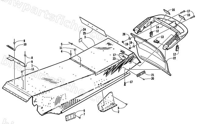 TUNNEL AND REAR BUMPER diagram