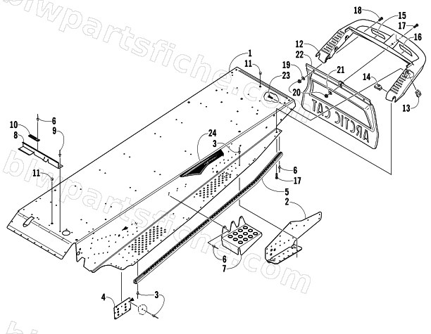 TUNNEL AND REAR BUMPER diagram