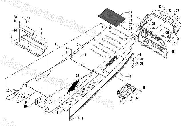 TUNNEL AND REAR BUMPER diagram