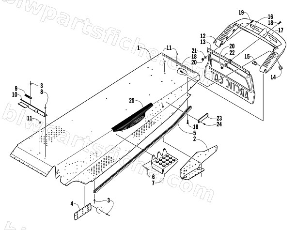 TUNNEL AND REAR BUMPER diagram