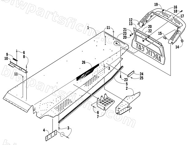 TUNNEL AND REAR BUMPER diagram