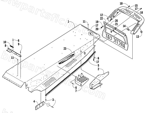 TUNNEL AND REAR BUMPER diagram